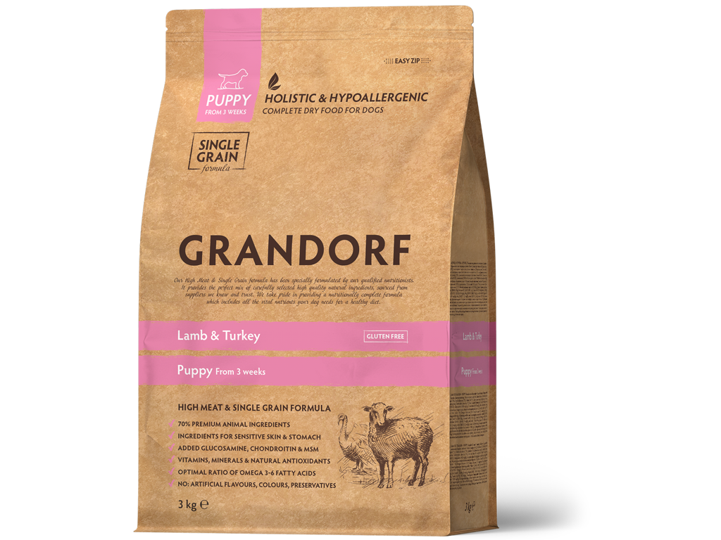Grandorf Puppy Lamb&Turkey 3Kg