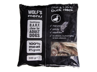Wolf´s Menu Duck necks 500g