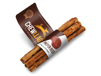 Chewllagen Roll 5"10mm Beef 5pk 40stk.