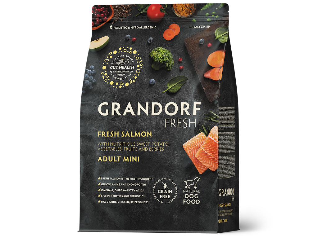 Grandorf Fresh Salmon Adult mini Breeds 3K