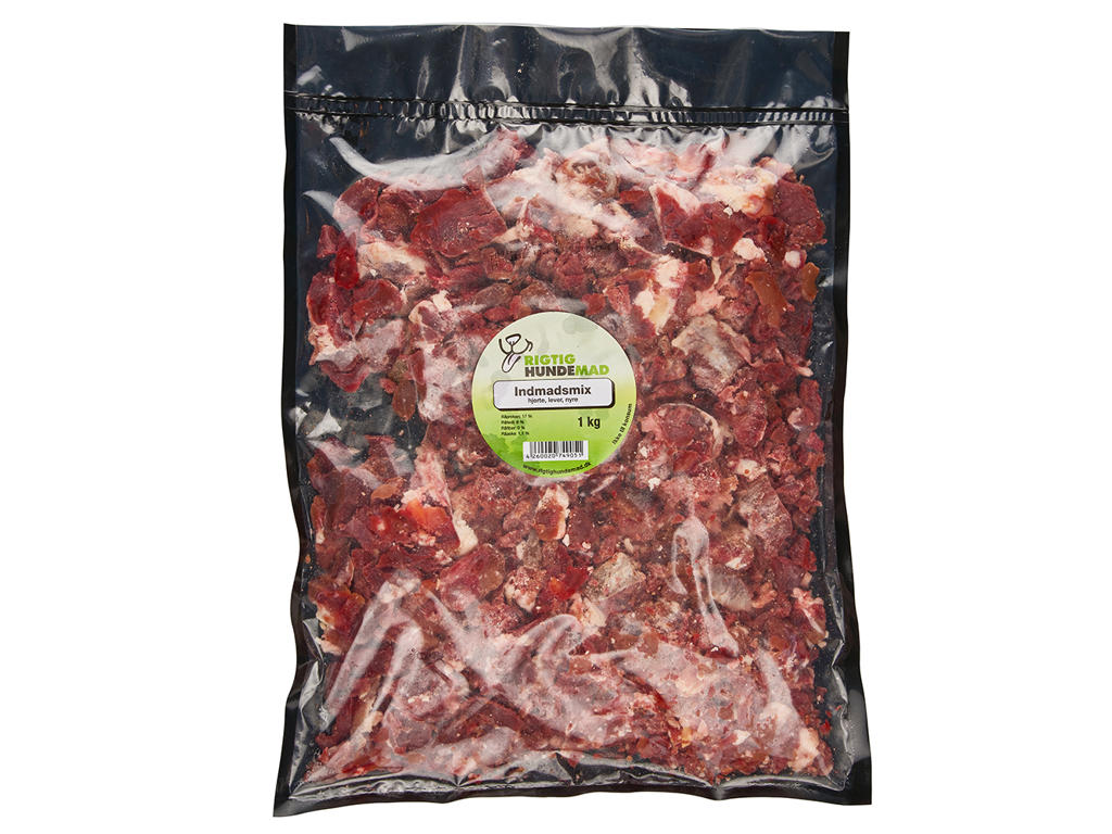 Okseindmad-mix 1kg løstfrosset