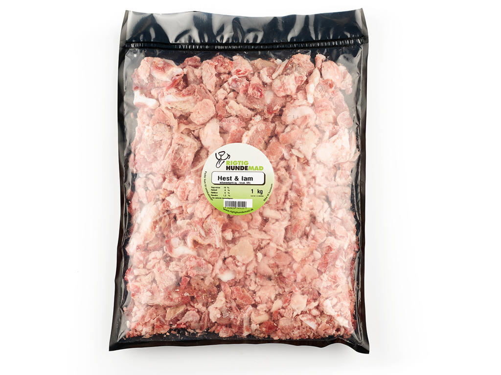 Lam&hest m/indmad&brusk 1kg løsfrosset