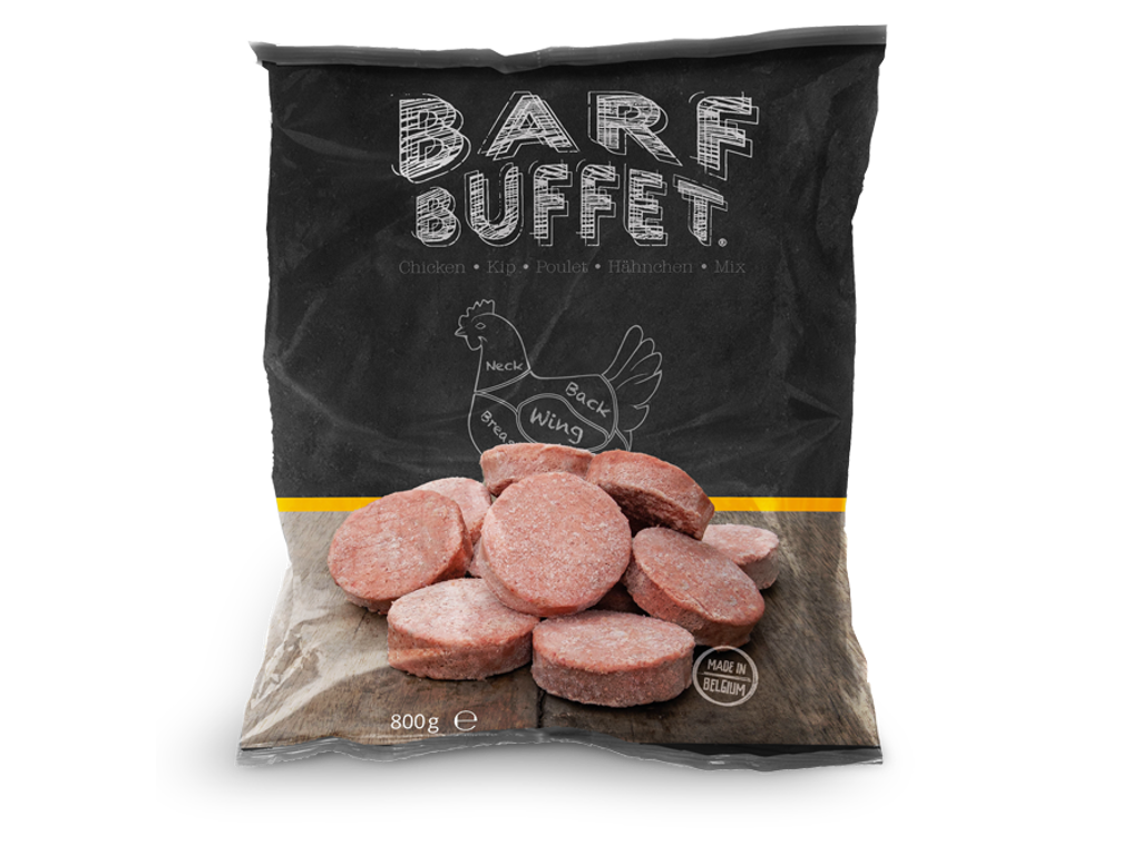 BARF Buffet Chicken mix Hamburgers 800g