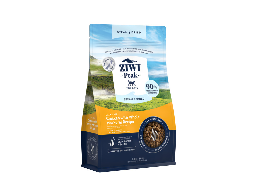 Ziwi Steam & Dried/Cat/Chic.Pouch 800g