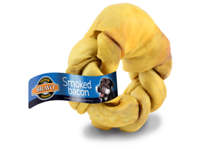 Bravo Smoked Bacon Braided Donut 4" 20stk.