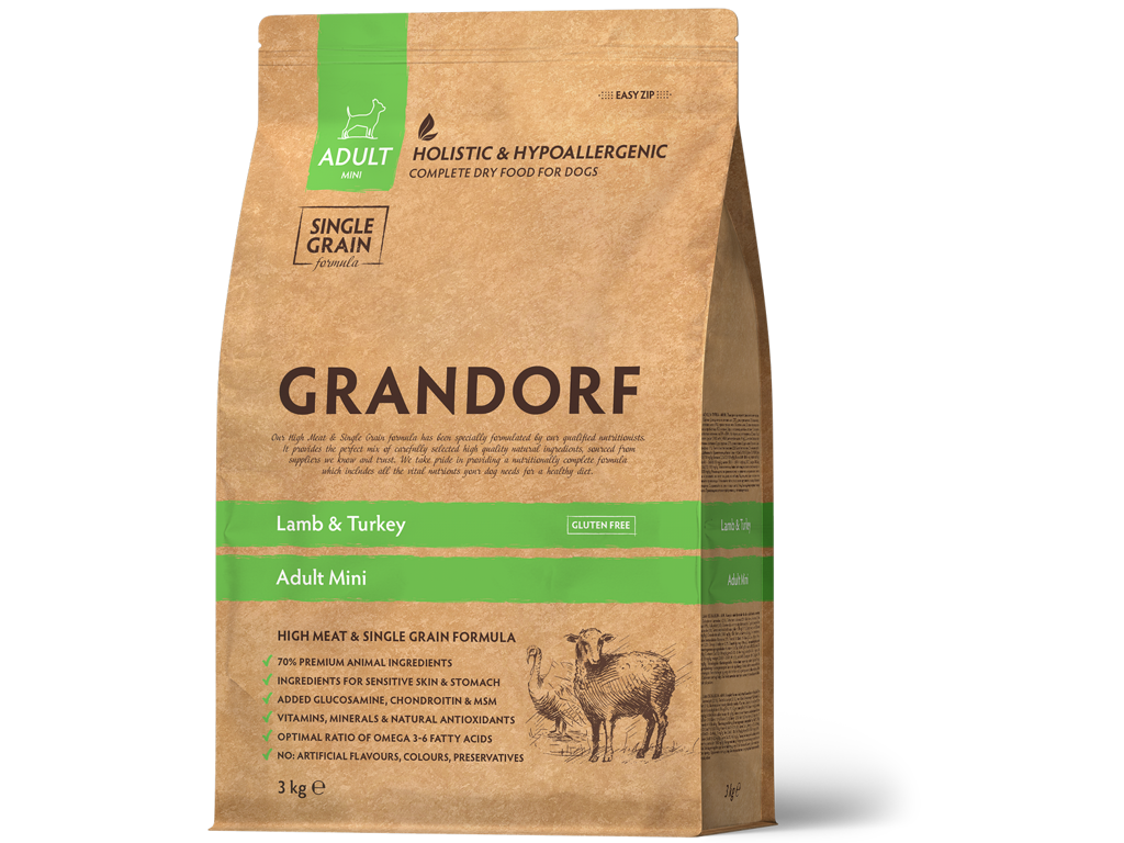 Grandorf Mini Lamb&Turkey 3Kg