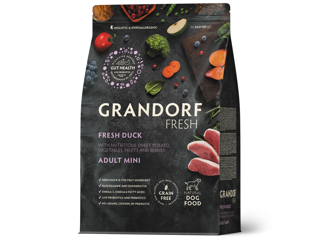 Grandorf Fresh Duck Adult mini Breeds 3Kg