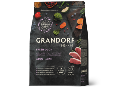 Grandorf Fresh Duck Adult mini Breeds 3Kg