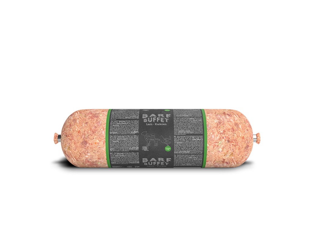 BARF Buffet Lamb Turkey Sausage 1kg