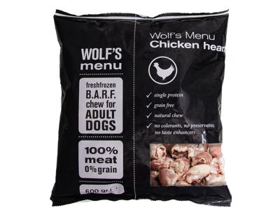 Wolf´s Menu Chichen hearts 600g