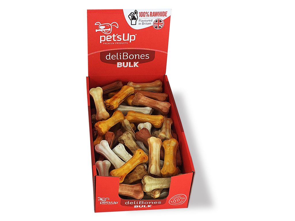 DeliBones Assorted Bones 7cm 100stk.