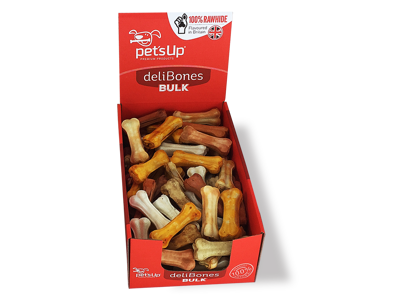 DeliBones Assorted Bones 7cm 100stk.